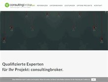 Tablet Screenshot of consultingbroker.de